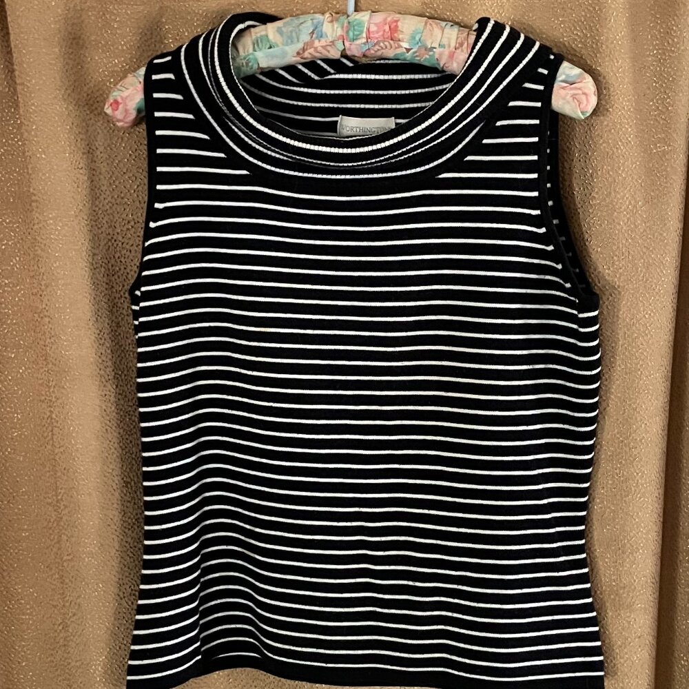 Sleeveless Cowl Neck Knit Top